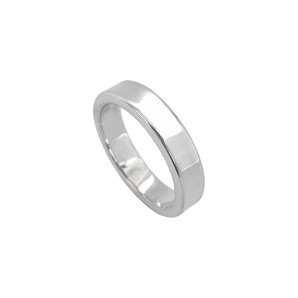 MILA MAN ring, silver 5 mm - Mila Silver