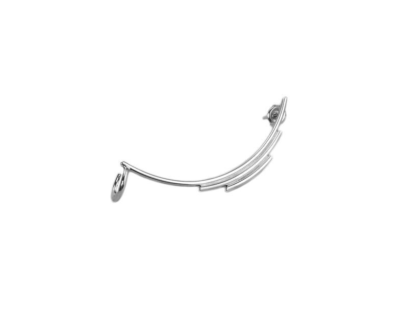 THE JOURNEY ear cuff silver - Mila Silver